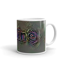 Load image into Gallery viewer, Nadine Mug Dark Rainbow 10oz left view