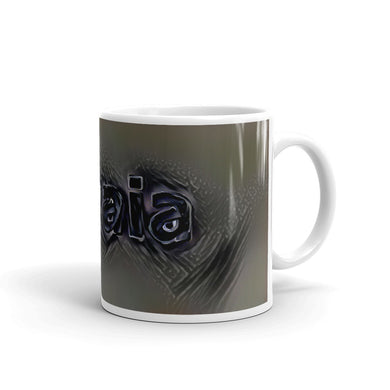 Amaia Mug Charcoal Pier 10oz left view