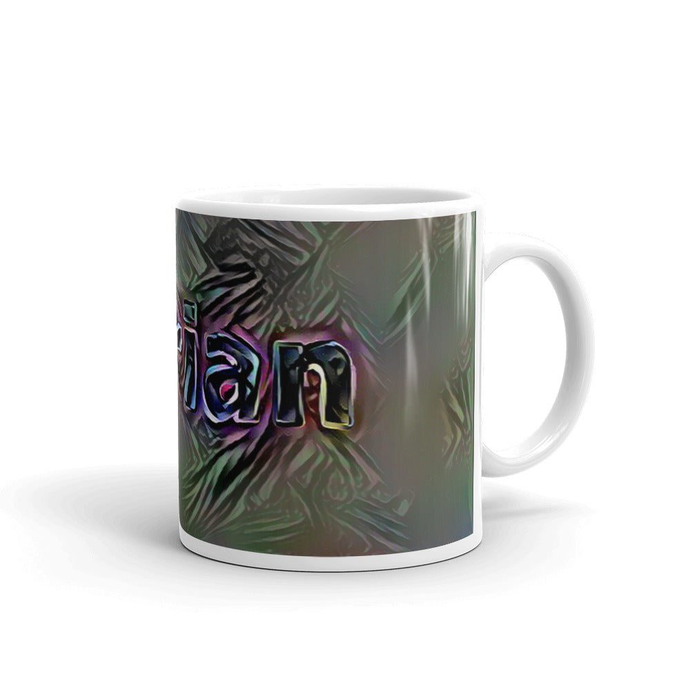 Adrian Mug Dark Rainbow 10oz left view