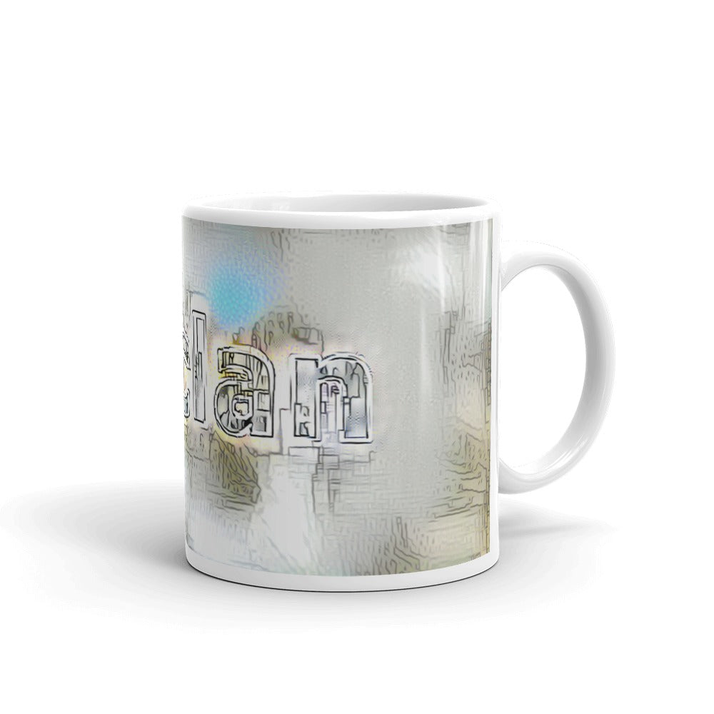 Declan Mug Victorian Fission 10oz left view