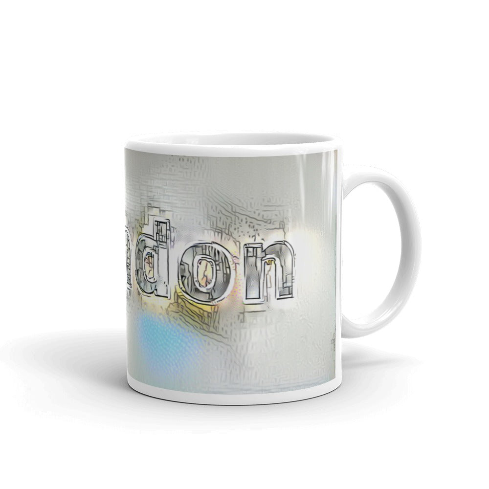 Brandon Mug Victorian Fission 10oz left view