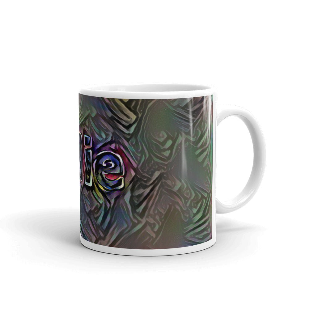 Allie Mug Dark Rainbow 10oz left view