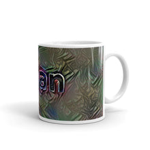 Load image into Gallery viewer, Allan Mug Dark Rainbow 10oz left view