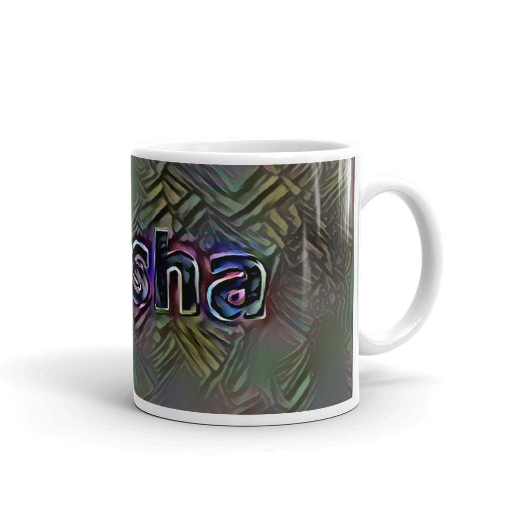 Alysha Mug Dark Rainbow 10oz left view