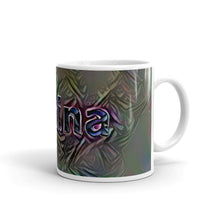 Load image into Gallery viewer, Amina Mug Dark Rainbow 10oz left view