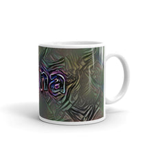 Load image into Gallery viewer, Alina Mug Dark Rainbow 10oz left view