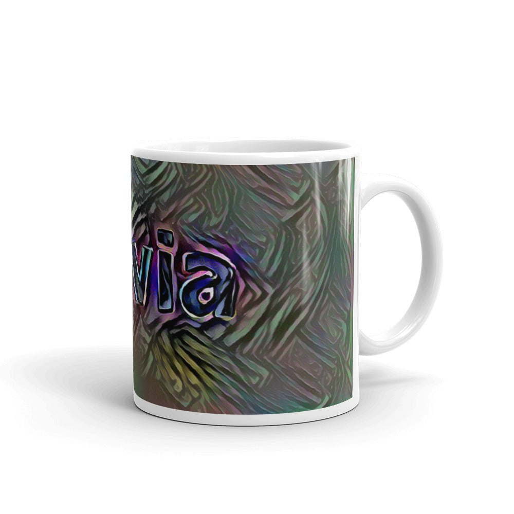 Alivia Mug Dark Rainbow 10oz left view