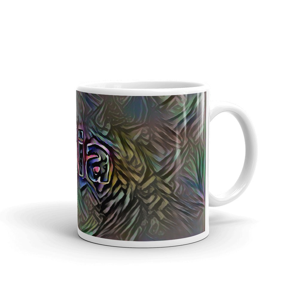 Alia Mug Dark Rainbow 10oz left view