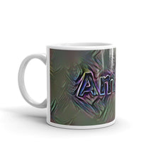 Load image into Gallery viewer, Amani Mug Dark Rainbow 10oz right view