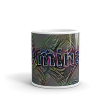 Load image into Gallery viewer, Amina Mug Dark Rainbow 10oz front view