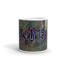 Load image into Gallery viewer, Juliet Mug Dark Rainbow 10oz front view