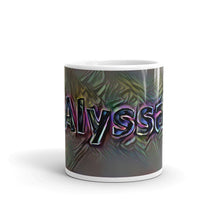 Load image into Gallery viewer, Alyssa Mug Dark Rainbow 10oz front view