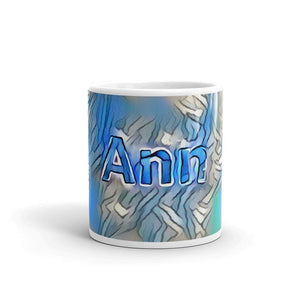 Ann Mug Liquescent Icecap 10oz front view