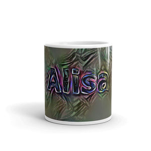 Alisa Mug Dark Rainbow 10oz front view