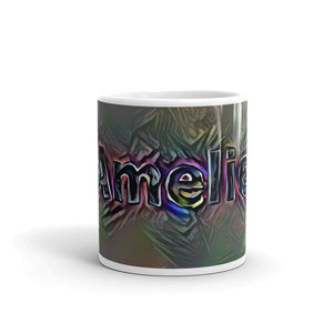 Amelie Mug Dark Rainbow 10oz front view