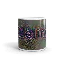 Load image into Gallery viewer, Adeline Mug Dark Rainbow 10oz front view