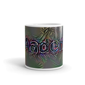 Aaden Mug Dark Rainbow 10oz front view