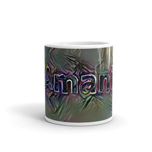 Load image into Gallery viewer, Amani Mug Dark Rainbow 10oz front view