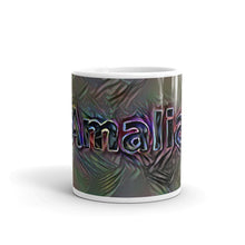 Load image into Gallery viewer, Amalia Mug Dark Rainbow 10oz front view