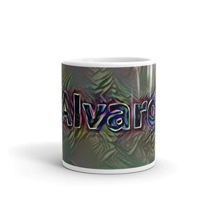 Alvaro Mug Dark Rainbow 10oz front view