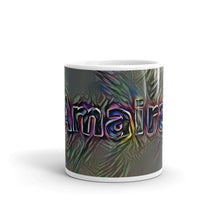 Load image into Gallery viewer, Amaira Mug Dark Rainbow 10oz front view