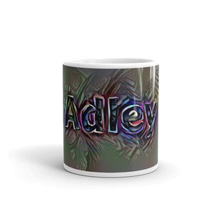 Adley Mug Dark Rainbow 10oz front view