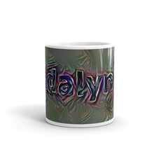 Load image into Gallery viewer, Adalynn Mug Dark Rainbow 10oz front view