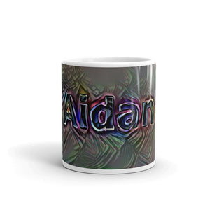 Aidan Mug Dark Rainbow 10oz front view