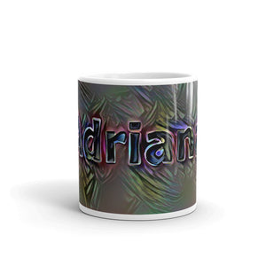 Adriana Mug Dark Rainbow 10oz front view