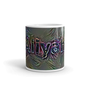 Aliyah Mug Dark Rainbow 10oz front view