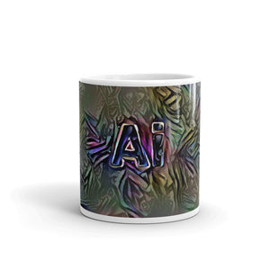 Ai Mug Dark Rainbow 10oz front view