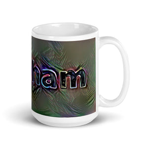 Abraham Mug Dark Rainbow 15oz left view