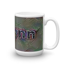 Load image into Gallery viewer, Adelynn Mug Dark Rainbow 15oz left view