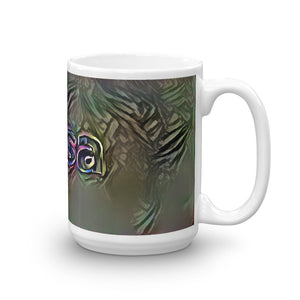 Alisa Mug Dark Rainbow 15oz left view