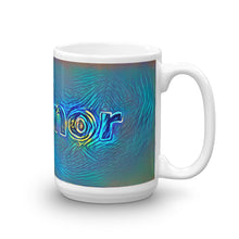 Load image into Gallery viewer, Eleanor Mug Night Surfing 15oz left view