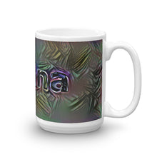 Load image into Gallery viewer, Aitana Mug Dark Rainbow 15oz left view