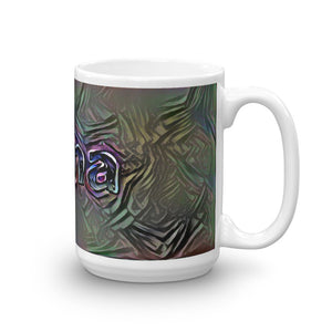 Alina Mug Dark Rainbow 15oz left view