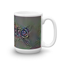 Load image into Gallery viewer, Yvette Mug Dark Rainbow 15oz left view