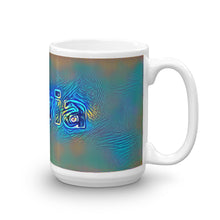 Load image into Gallery viewer, Olivia Mug Night Surfing 15oz left view