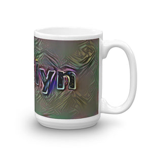 Addilyn Mug Dark Rainbow 15oz left view