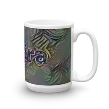 Load image into Gallery viewer, Amara Mug Dark Rainbow 15oz left view