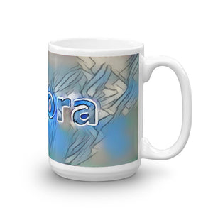 Aurora Mug Liquescent Icecap 15oz left view