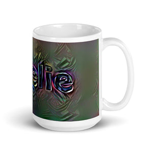 Amelie Mug Dark Rainbow 15oz left view