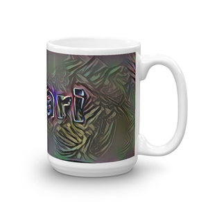 Amari Mug Dark Rainbow 15oz left view