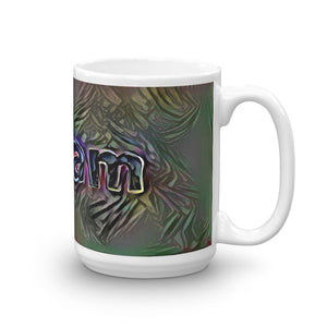 Abram Mug Dark Rainbow 15oz left view