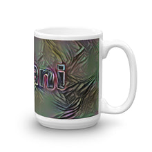 Load image into Gallery viewer, Amani Mug Dark Rainbow 15oz left view