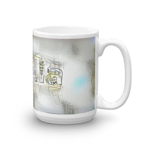 Dahlia Mug Victorian Fission 15oz left view