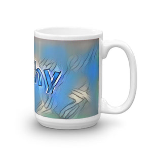 Cathy Mug Liquescent Icecap 15oz left view