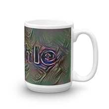 Load image into Gallery viewer, Amahle Mug Dark Rainbow 15oz left view