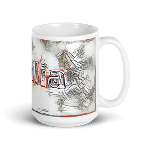 Amilia Mug Frozen City 15oz left view